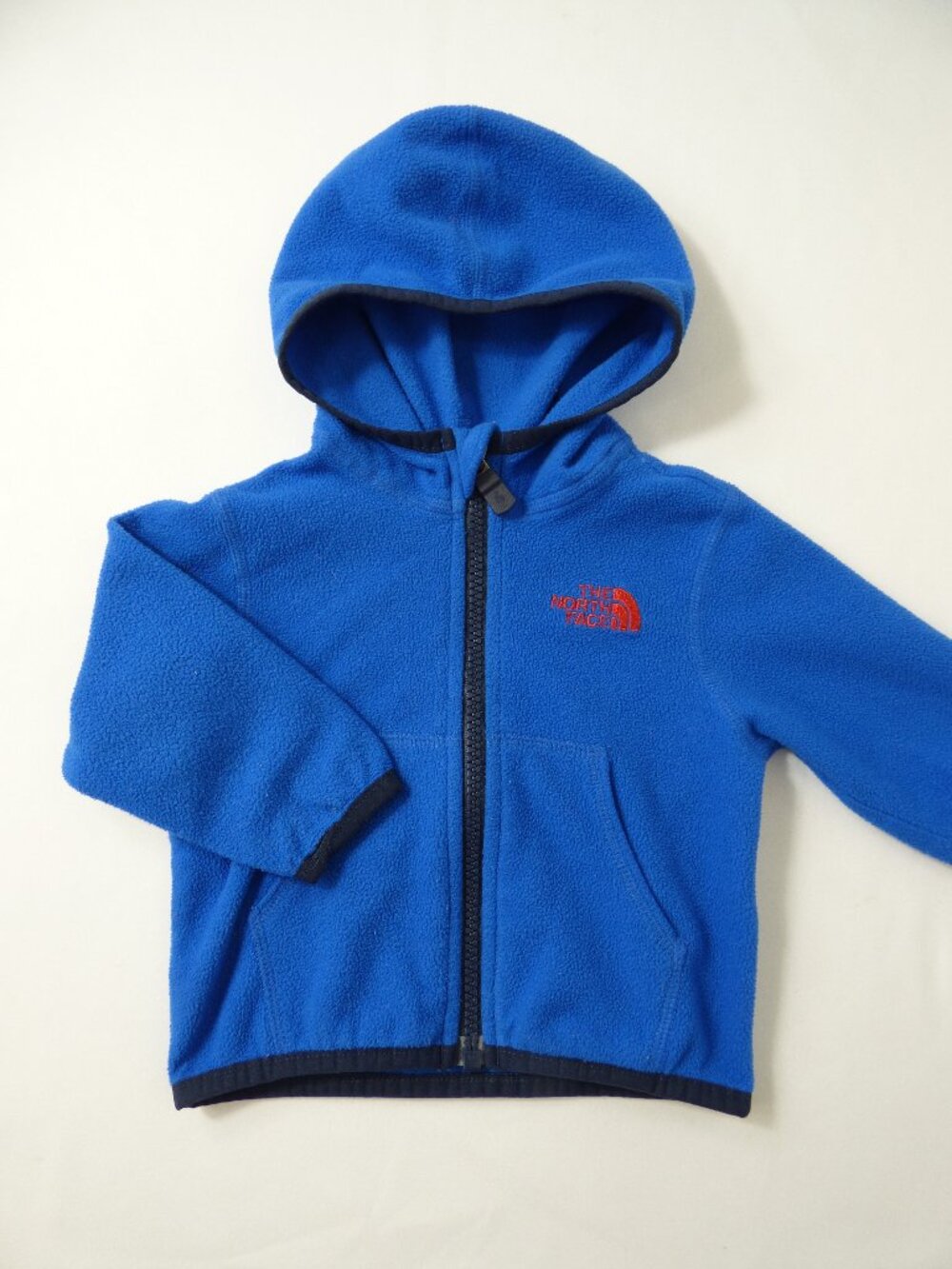The North Face Infant Blue Fleece Hoodie Jacket, Size 3-6 Months